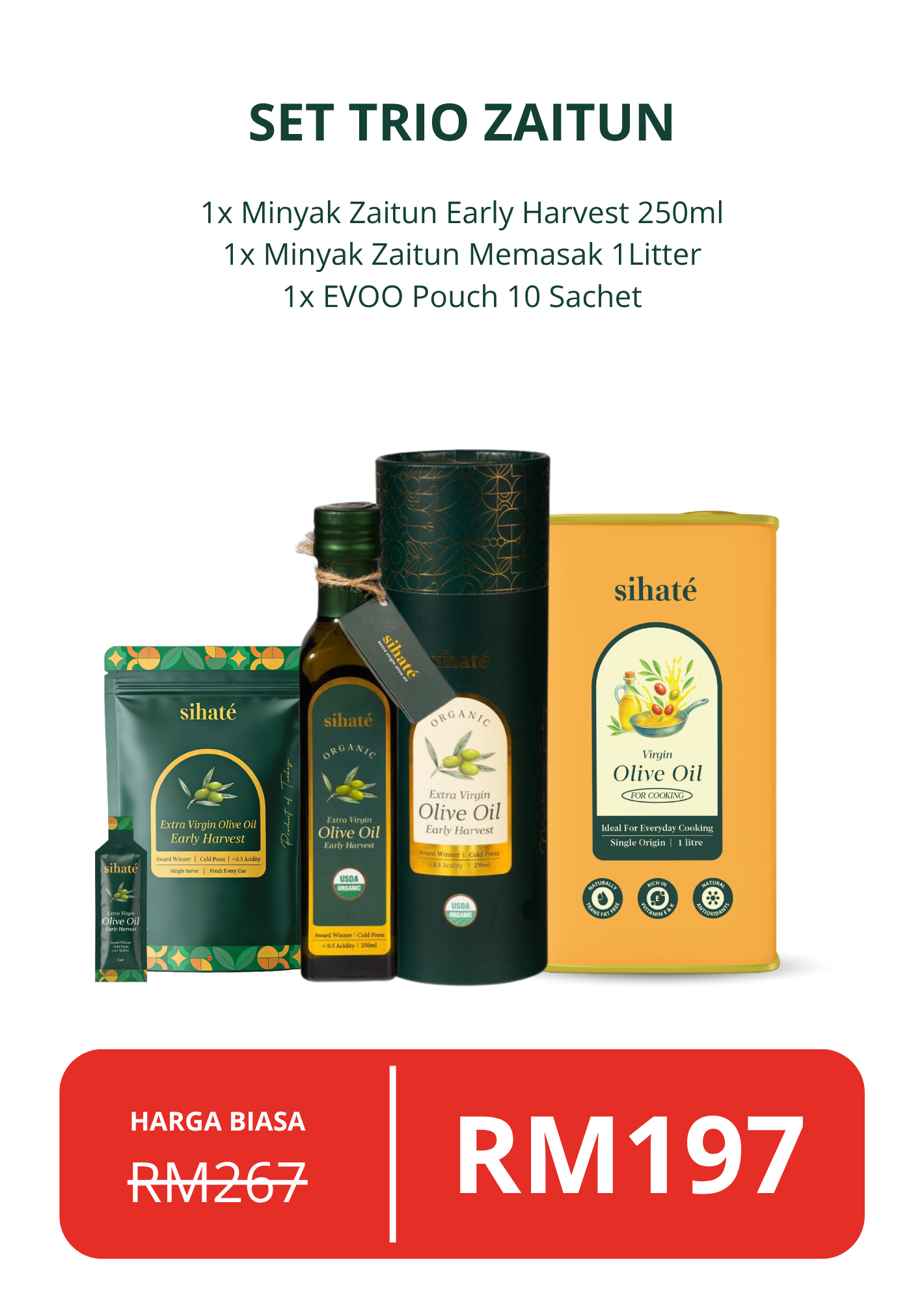 Set Trio Zaitun